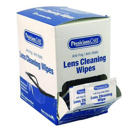 PhysiciansCare Lens Cleaning Wipe, 5 x 7, 50/Box (91294)