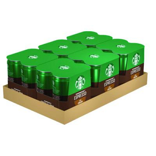 Starbucks Cold Brew Coffee, Doubleshot Espresso and Cream, 6.5 oz Can, 24/Carton (PEP10451)