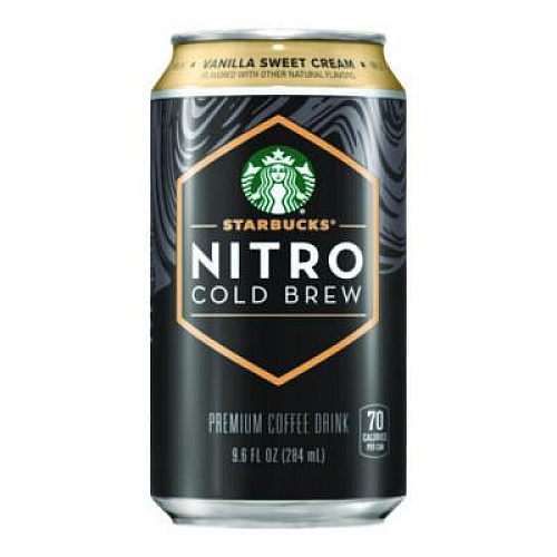 Starbucks Nitro Cold Brew Coffee, Vanilla Sweet Cream, 9.6 oz Can, 12/Carton (PEP19290)