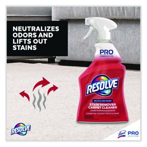 Professional RESOLVE Carpet Cleaner, 32 oz Spray Bottle, 12/Carton (97402CT)