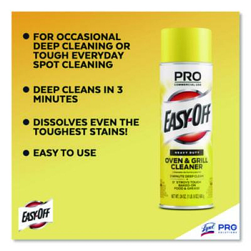 Professional EASY-OFF Oven and Grill Cleaner, Unscented, 24 oz Aerosol Spray (85261EA)