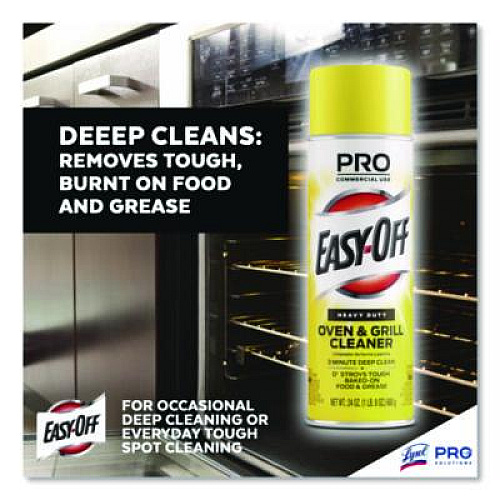 Professional EASY-OFF Oven and Grill Cleaner, 24 oz Aerosol, 6/Carton (85261)