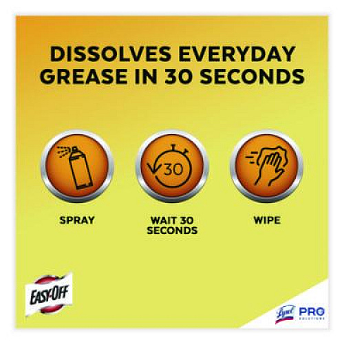 Professional EASY-OFF Fume-Free Max Oven Cleaner, Foam, Lemon, 24 oz Aerosol Spray (85260EA)