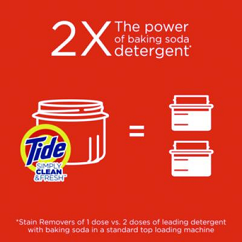 Tide Simply Clean and Fresh Laundry Detergent, Daybreak Fresh, 128 oz Bottle (8913044800)