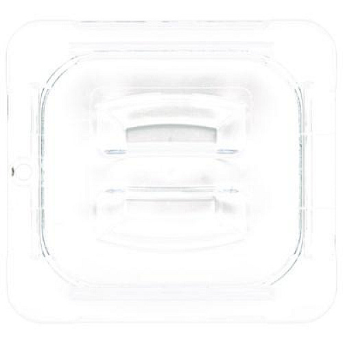 Carlisle StorPlus Polycarbonate Handled Universal Lid, 6.31 x 6.88 x 0.88, Clear, Plastic (10310U07)