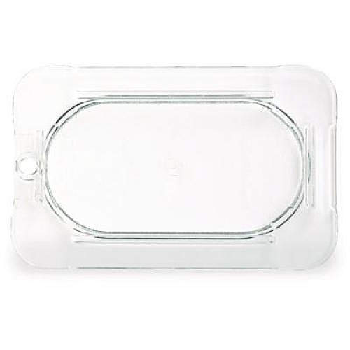 Carlisle StorPlus Polycarbonate Flat Universal Lid, 4.31 x 6.88 x 0.44, Clear, Plastic (10336U07)