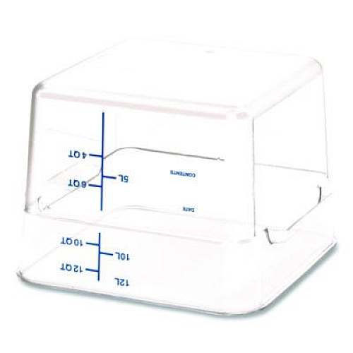 Carlisle Squares Polycarbonate Food Storage Container, 12 qt, 11.13 x 11.13 x 8.25, Clear, Plastic (1195407)