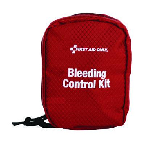 First Aid Only Right Response Bleeding Control Kit for Limb and Chest Wounds, 16 Pieces, Fabric Pouch (91513)