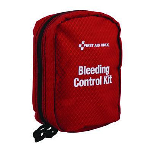 First Aid Only Right Response Bleeding Control Kit for Limb and Chest Wounds, 16 Pieces, Fabric Pouch (91513)