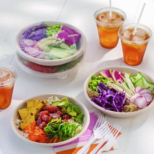 Pactiv Evergreen EarthChoice PP Lid for Fiber Blend Bowl, 8" Diameter, Clear, Plastic, 200/Carton (YPPLIDF8RND)
