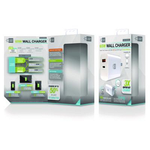 ByTech Wall Charger, 60 W, White (CLPDW6105WT)