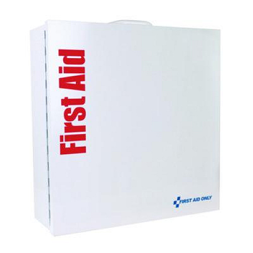 First Aid Only 91379 Large Metal SmartCompliance Food Service Cabinet ANSI B with No Medications, 337 Pieces, Metal Case