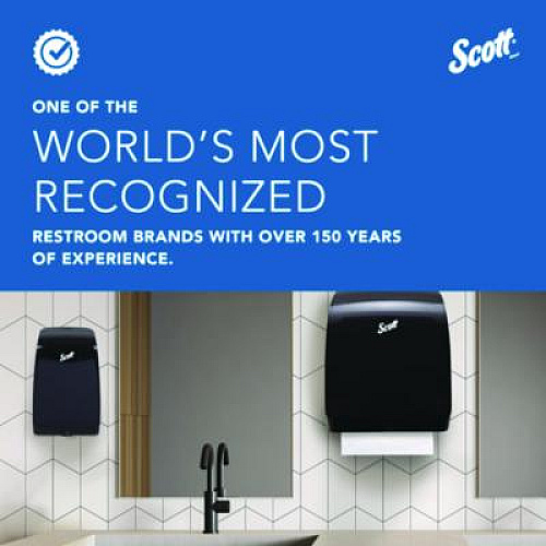 Scott Slimroll Electronic Towel Dispenser, 12.35 x 7.25 x 11.8, White/Black (47259)