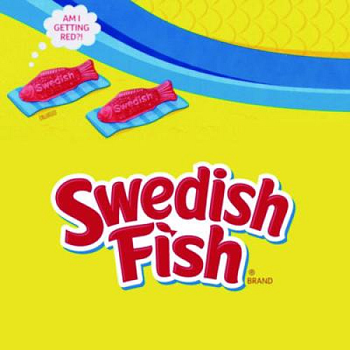 Swedish Fish Grab-and-Go Candy Snacks In Reception Box, 240-Pieces/Box (43146)