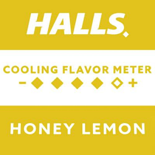 HALLS Triple Action Cough Drops, Honey-Lemon, 30/Bag, 12 Bags/Box (28694)