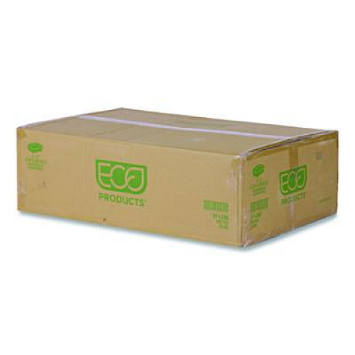 Eco-Products Renewable and Compostable Clear Clamshell Hinged Food Containers, 9 x 6 x 3, Plastic, 80/Pack, 3 Packs/Carton (EPLC96)