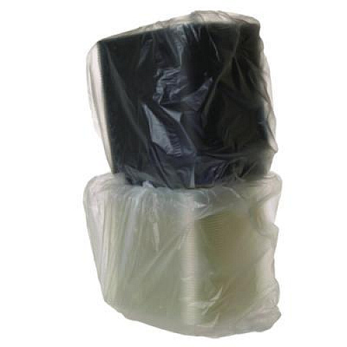 Eco-Products 100% Recycled Content 6" Premium Take Out Containers, 12.5 oz, Black Base/Clear Lid, Plastic, 50/Pack, 3 Packs/Carton (EPPTOR6)