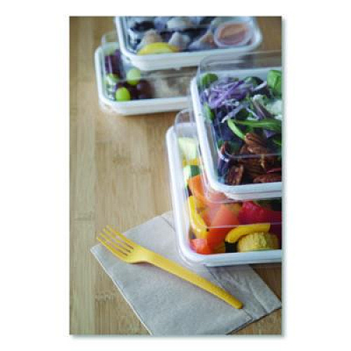 Eco-Products Renewable and Compostable Lids, 7.86 x 7.86 x 1.64, Clear, Plastic, 200/Carton (EPSCS8SLID)