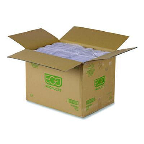 Eco-Products Renewable and Compostable Lids, 7.86 x 7.86 x 1.64, Clear, Plastic, 200/Carton (EPSCS8SLID)