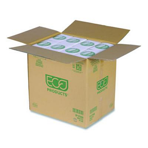 Eco-Products Wrapped Straw, 9.5", Plastic, Clear, 4,800/Carton (EPST990)