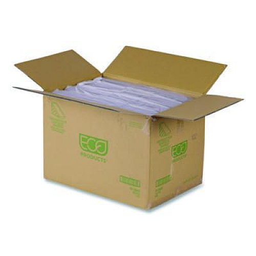 Eco-Products Compostable Takeout Wedge Sandwich Containers, 4.25 x 4.25 x 6.5 x 3, Clear, Plastic, 500/Carton (EPSWH3)