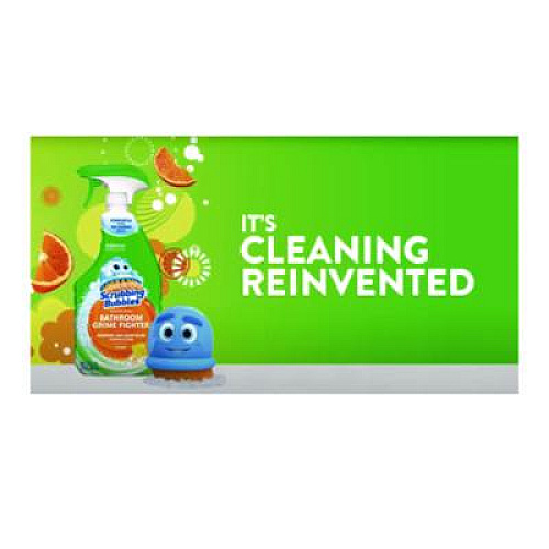 Scrubbing Bubbles Multi Surface Bathroom Cleaner, Citrus Scent, 32 oz Spray Bottle, 8/Carton (366078)