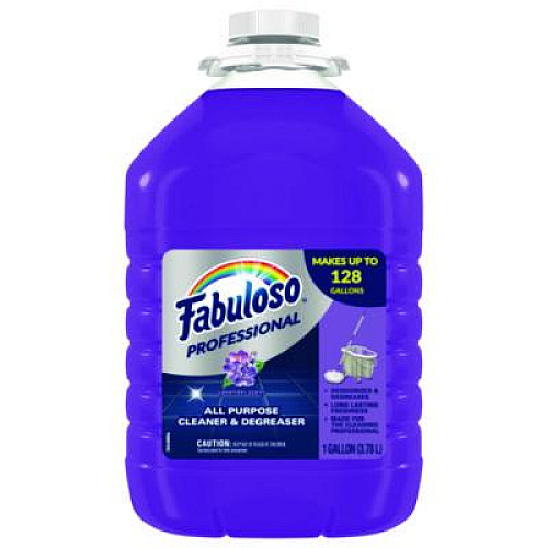 Fabuloso All-Purpose Cleaner, Lavender Scent, 1 gal Bottle, 4/Carton (05253)