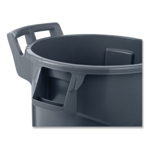 Rubbermaid Commercial Vented Wheeled BRUTE Container, 44 gal, Plastic, Gray (2131929)