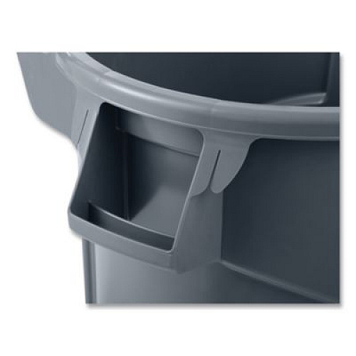 Rubbermaid Commercial Vented Wheeled BRUTE Container, 44 gal, Plastic, Gray (2131929)