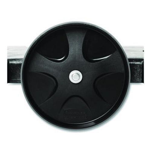 Rubbermaid Commercial BRUTE Tandem Dolly, Two-Container, 300 lb Capacity, 20.25w x 45d x 8h, Black (264600BLA)