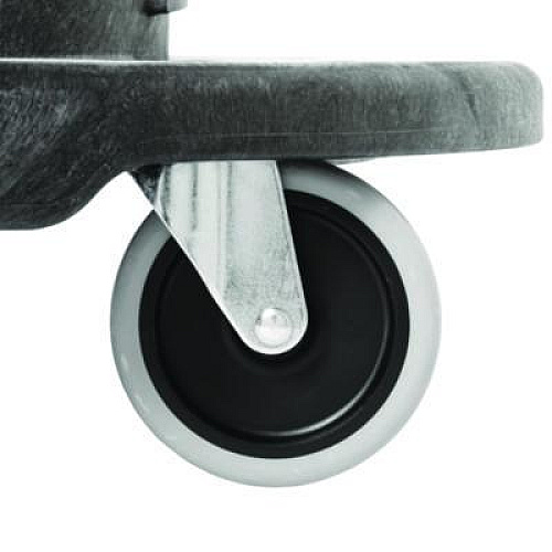 Rubbermaid Commercial BRUTE Tandem Dolly, Two-Container, 300 lb Capacity, 20.25w x 45d x 8h, Black (264600BLA)