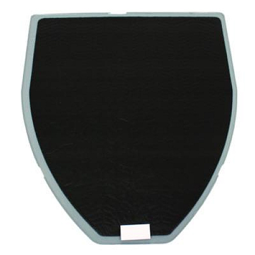 Impact Disposable Urinal Floor Mat, Shield-Shaped, Orchard Zing Scent, Gray Non-Slip Perforated Surface, 17.5" x 20.38", 6/Carton (1525)