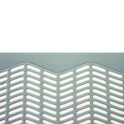 Impact Disposable Urinal Floor Mat, Shield-Shaped, Orchard Zing Scent, Gray Non-Slip Perforated Surface, 17.5" x 20.38", 6/Carton (1525)