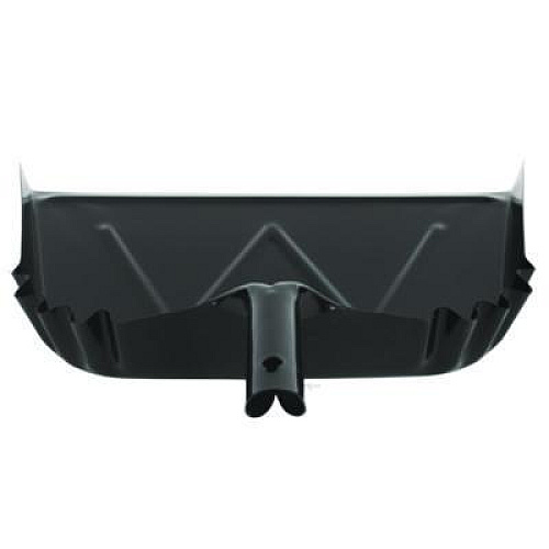 Impact Heavy-Duty Commercial Dust Pan, 16 x 15.5, 5.38" Handle, 20-Gauge Steel, Black (4216)