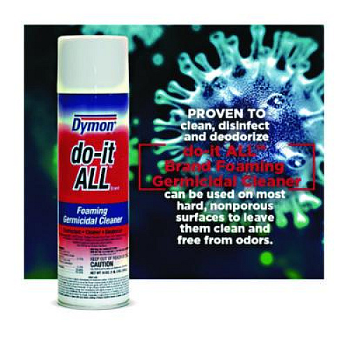Dymon do-it-ALL Germicidal Foaming Cleaner, 18 oz Aerosol Spray, 12/Carton (08020CT)