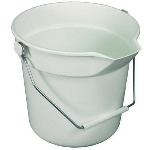 Impact Deluxe Heavy-Duty Bucket, 10 qt, Polypropylene, Gray, 10.63" dia (5510)