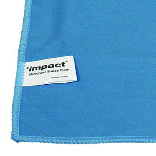 Impact Lightweight Microfiber Cloths, 16 x 16, Blue, 12/Pack, 18 Packs/Carton (LFK100)