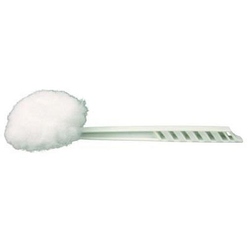 Impact Deluxe Toilet Bowl Mop, 10" Handle, 4.5" Mop Head, White, 25/Carton (2042591)