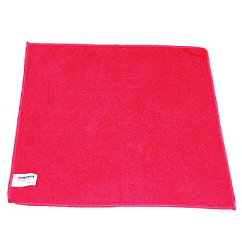 Impact Lightweight Microfiber Cloths, 16 x 16, Red, 240/Carton (LFK451)