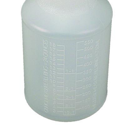 Impact Plastic Bottles with Graduations, 24 oz, Clear, 24/Carton (5024WG2491)