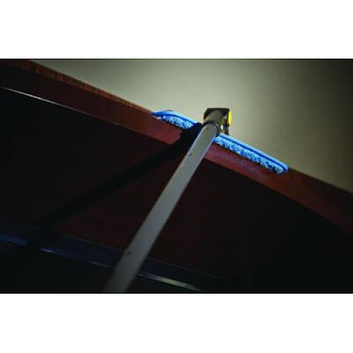 Rubbermaid Commercial Twisted Loop Blend Dust Mop, PIC/PET Polyester, 24" x 5", Blue (25300BL00)