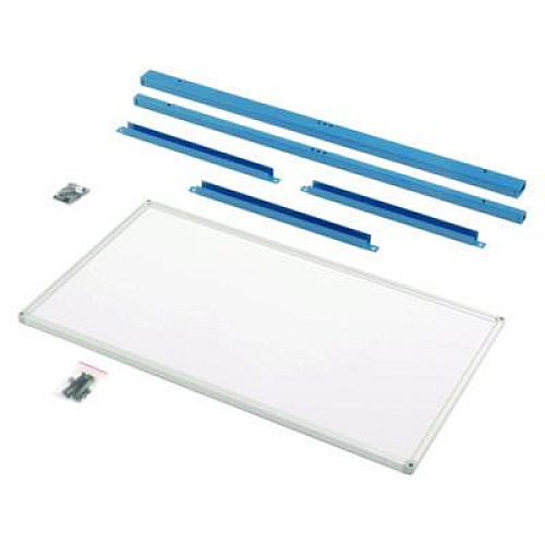 Global Industrial Workbench Whiteboard Panel Kit, Steel/Aluminum, 48" (319178BL)
