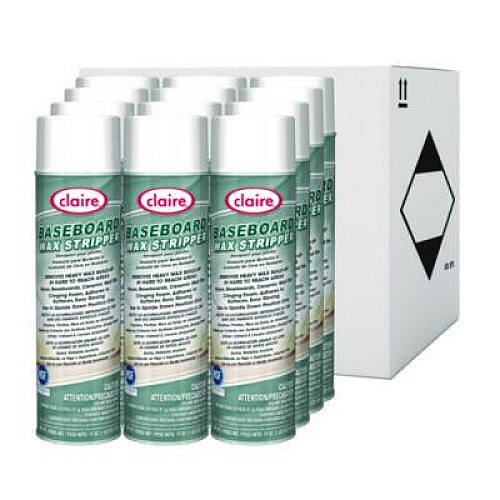 Claire Baseboard Wax Stripper, Pine Scent, 19 oz Aerosol Spray, 12/Carton (856)