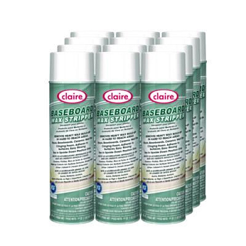 Claire Baseboard Wax Stripper, Pine Scent, 19 oz Aerosol Spray, 12/Carton (856)