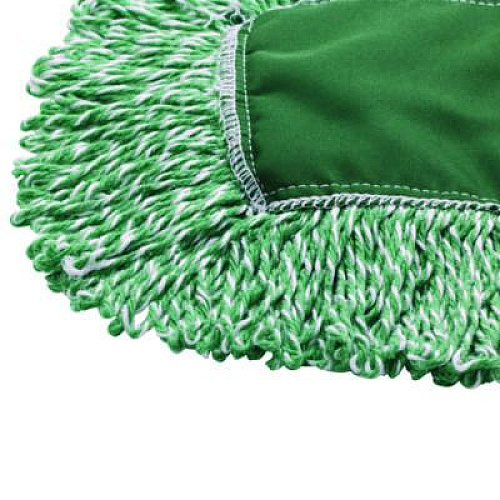Rubbermaid Commercial Microfiber Looped-End Dust Mop Heads, 48 x 5, Green, 12/Carton (J857GRECT)