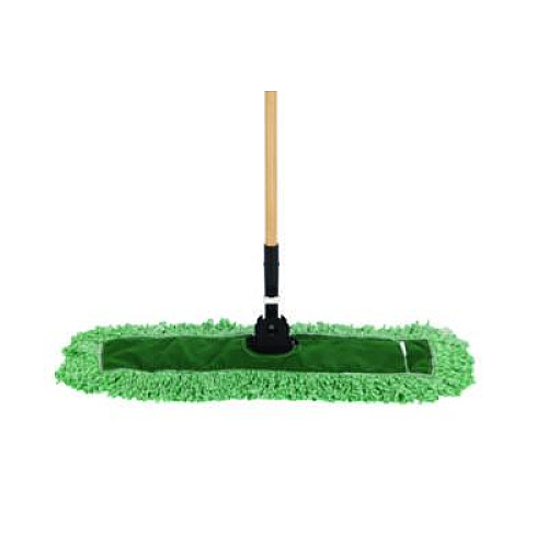 Rubbermaid Commercial Microfiber Looped-End Dust Mop Heads, 48 x 5, Green, 12/Carton (J857GRECT)