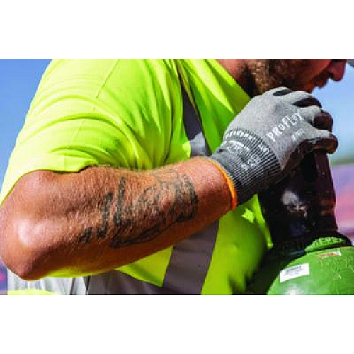 ergodyne ProFlex 7072 ANSI A7 Nitrile-Coated CR Gloves, EN388: 4X44F, 7" Long, X-Small, Gray, Pair (10311)