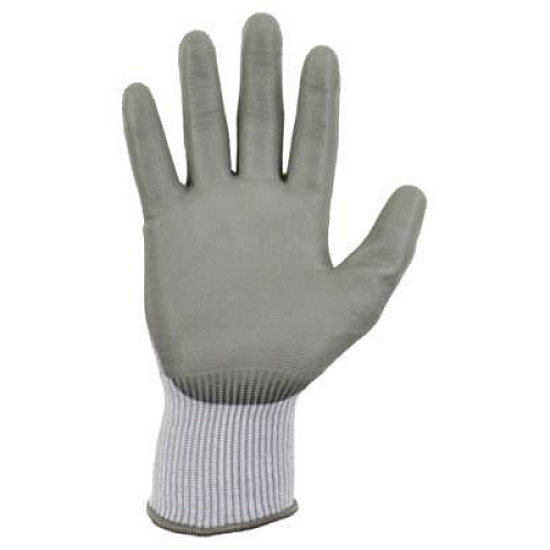 ergodyne ProFlex 7024 ANSI A2 PU Coated CR Gloves, EN388: 4X42B, 7" Long, X-Small, Gray, Pair (10401)