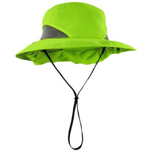 ergodyne Chill-Its 8934 Ranger Hat with Neck Shade, Microfiber/Polyester, Large/X-Large, Lime (12711)