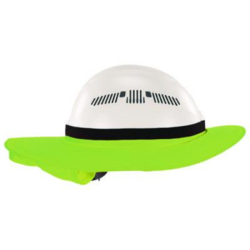 ergodyne Chill-Its 6661 Universal Hard Hat Brim with Neck Shade, Lime (12721)
